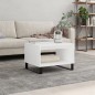 vidaXL Mesa de centro madera de ingeniería blanca 60x50x40 cm