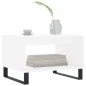 vidaXL Mesa de centro madera de ingeniería blanca 60x50x40 cm