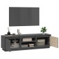 vidaXL Mueble de TV de madera maciza de pino gris 140x35x40 cm vidaXL Mueble de TV de madera maciza de pino gris 140x35x40 cm