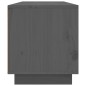 vidaXL Mueble de TV de madera maciza de pino gris 140x35x40 cm vidaXL Mueble de TV de madera maciza de pino gris 140x35x40 cm