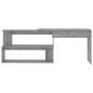 vidaXL Escritorio de esquina contrachapada gris hormigón 200x50x76 cm vidaXL Escritorio de esquina contrachapada gris hormigón 200x50x76 cm