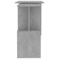 vidaXL Escritorio de esquina contrachapada gris hormigón 200x50x76 cm vidaXL Escritorio de esquina contrachapada gris hormigón 200x50x76 cm