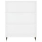 vidaXL Estantería madera de ingeniería blanco 69,5x32,5x90 cm vidaXL Estantería madera de ingeniería blanco 69,5x32,5x90 cm