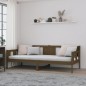 vidaXL Sofá cama madera maciza de pino marrón miel 80x200 cm