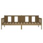 vidaXL Sofá cama madera maciza de pino marrón miel 80x200 cm