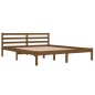 vidaXL Estructura de cama madera maciza de pino marrón miel 160x200 cm vidaXL Estructura de cama madera maciza de pino marrón miel 160x200 cm