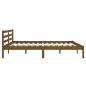 vidaXL Estructura de cama madera maciza de pino marrón miel 160x200 cm vidaXL Estructura de cama madera maciza de pino marrón miel 160x200 cm