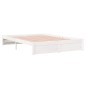 vidaXL Estructura de cama de madera maciza blanco 160x200 cm vidaXL Estructura de cama de madera maciza blanco 160x200 cm