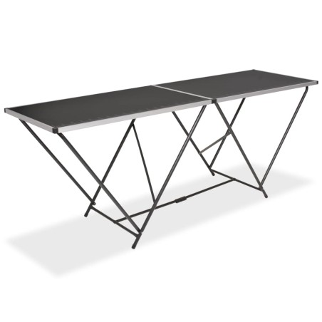 vidaXL Mesa para empapelar plegable de MDF y aluminio 200x60x78 cm