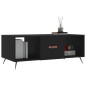 vidaXL Mesa de centro madera contrachapada negro 102x50x40 cm vidaXL Mesa de centro madera contrachapada negro 102x50x40 cm