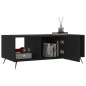 vidaXL Mesa de centro madera contrachapada negro 102x50x40 cm vidaXL Mesa de centro madera contrachapada negro 102x50x40 cm