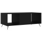 vidaXL Mesa de centro madera contrachapada negro 102x50x40 cm vidaXL Mesa de centro madera contrachapada negro 102x50x40 cm