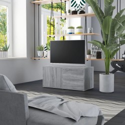 vidaXL Mueble de TV madera contrachapada gris Sonoma 80x34x36 cm