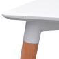 vidaXL Conjunto de mesa de comedor y sillas 7 uds blanco y gris claro vidaXL Conjunto de mesa de comedor y sillas 7 uds blanco y gris claro