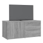 vidaXL Mueble de TV madera contrachapada gris Sonoma 80x34x36 cm vidaXL Mueble de TV madera contrachapada gris Sonoma 80x34x36 cm