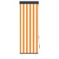 vidaXL Estor enrollable de exterior blanco y naranja 60x250 cm vidaXL Estor enrollable de exterior blanco y naranja 60x250 cm