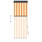 vidaXL Estor enrollable de exterior blanco y naranja 60x250 cm vidaXL Estor enrollable de exterior blanco y naranja 60x250 cm