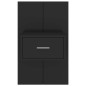 vidaXL Mesita de noche de pared negra vidaXL Mesita de noche de pared negra