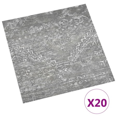 vidaXL Tarimas de suelo autoadhesiva 20 uds PVC 1,86 m² gris cemento