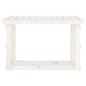 vidaXL Leñero de madera maciza de pino blanco 108x64,5x77 cm vidaXL Leñero de madera maciza de pino blanco 108x64,5x77 cm
