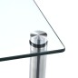 vidaXL Estantería 3 niveles cristal templado transparente 40x40x67 cm vidaXL Estantería 3 niveles cristal templado transparente 40x40x67 cm
