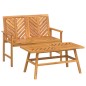 vidaXL Juego de muebles de jardín 2 piezas madera maciza acacia vidaXL Juego de muebles de jardín 2 piezas madera maciza acacia