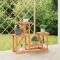 vidaXL Soporte para flores madera maciza de abeto 90x25x73,5 cm vidaXL Soporte para flores madera maciza de abeto 90x25x73,5 cm