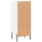 vidaXL Aparador madera de ingeniería blanco 34,5x34x90 cm vidaXL Aparador madera de ingeniería blanco 34,5x34x90 cm