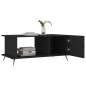 vidaXL Mesa de centro madera contrachapada negro 90x50x40 cm vidaXL Mesa de centro madera contrachapada negro 90x50x40 cm