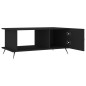 vidaXL Mesa de centro madera contrachapada negro 90x50x40 cm vidaXL Mesa de centro madera contrachapada negro 90x50x40 cm