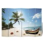 vidaXL Biombo divisor plegable Playa 217x170 cm vidaXL Biombo divisor plegable Playa 217x170 cm