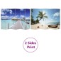 vidaXL Biombo divisor plegable Playa 217x170 cm vidaXL Biombo divisor plegable Playa 217x170 cm