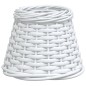 vidaXL Pantalla para lámpara de techo mimbre blanco Ø15x12 cm vidaXL Pantalla para lámpara de techo mimbre blanco Ø15x12 cm