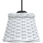 vidaXL Pantalla para lámpara de techo mimbre blanco Ø15x12 cm vidaXL Pantalla para lámpara de techo mimbre blanco Ø15x12 cm
