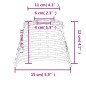 vidaXL Pantalla para lámpara de techo mimbre blanco Ø15x12 cm vidaXL Pantalla para lámpara de techo mimbre blanco Ø15x12 cm