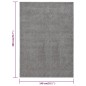 vidaXL Alfombra de pelo corto gris 140x200 cm vidaXL Alfombra de pelo corto gris 140x200 cm
