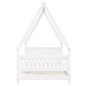 vidaXL Estructura de cama para niños madera de pino blanco 90x190 cm