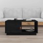 vidaXL Mesa de centro de madera maciza de pino negro 80x50x35,5 cm vidaXL Mesa de centro de madera maciza de pino negro 80x50x35,5 cm