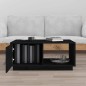 vidaXL Mesa de centro de madera maciza de pino negro 80x50x35,5 cm vidaXL Mesa de centro de madera maciza de pino negro 80x50x35,5 cm