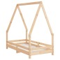 vidaXL Estructura de cama para niños madera maciza de pino 70x140 cm vidaXL Estructura de cama para niños madera maciza de pino 70x140 cm