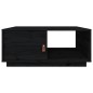 vidaXL Mesa de centro de madera maciza de pino negro 80x50x35,5 cm vidaXL Mesa de centro de madera maciza de pino negro 80x50x35,5 cm