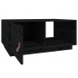 vidaXL Mesa de centro de madera maciza de pino negro 80x50x35,5 cm vidaXL Mesa de centro de madera maciza de pino negro 80x50x35,5 cm