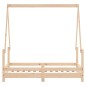 vidaXL Estructura de cama para niños madera maciza de pino 70x140 cm vidaXL Estructura de cama para niños madera maciza de pino 70x140 cm