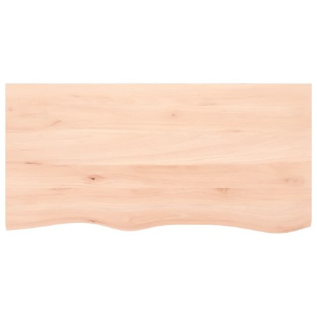 vidaXL Estante de pared madera maciza roble sin tratar 100x50x(2-6) cm