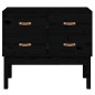 vidaXL Mueble consola de madera maciza de pino negro 90x40x78 cm vidaXL Mueble consola de madera maciza de pino negro 90x40x78 cm