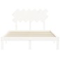 vidaXL Estructura de cama con cabecero madera maciza blanco 120x200 cm vidaXL Estructura de cama con cabecero madera maciza blanco 120x200 cm