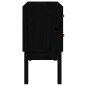 vidaXL Mueble consola de madera maciza de pino negro 90x40x78 cm vidaXL Mueble consola de madera maciza de pino negro 90x40x78 cm
