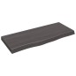 vidaXL Estante pared madera roble tratada marrón oscuro 100x40x(2-6)cm vidaXL Estante pared madera roble tratada marrón oscuro 100x40x(2-6)cm