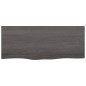 vidaXL Estante pared madera roble tratada marrón oscuro 100x40x(2-6)cm vidaXL Estante pared madera roble tratada marrón oscuro 100x40x(2-6)cm