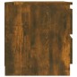 vidaXL Mesita de noche 2 uds contrachapado roble ahumado 50x39x43,5 cm